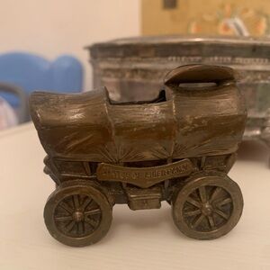 Bronze Covered Wagon ashtray